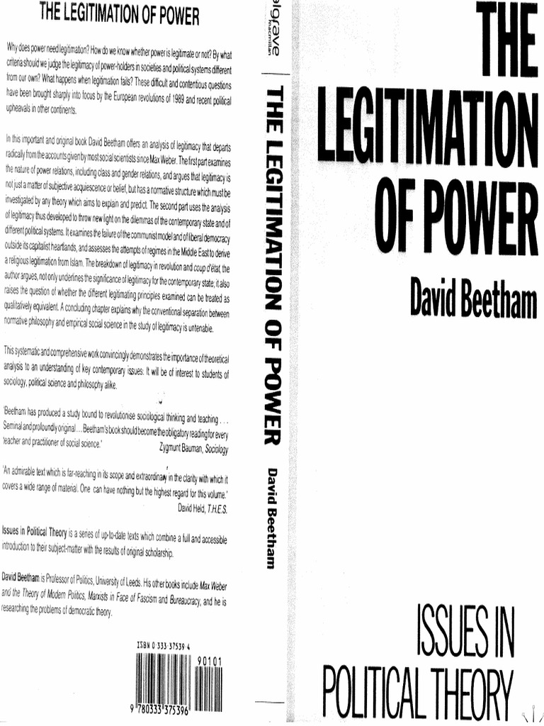 david beetham legitimation power